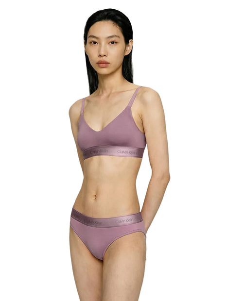 Calvin Klein bra top icon cotton modal lift bralette soft mauve ladies