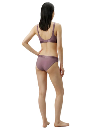 Calvin Klein bra top icon cotton modal lift bralette soft mauve ladies