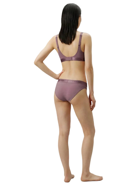 Calvin Klein bra top icon cotton modal lift bralette soft mauve ladies