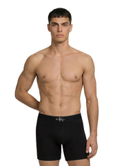 Calvin Klein short 3 pack graphic monogram cotton stretch boxer briefs black men