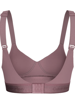 Calvin Klein bh topje icon cotton modal lift bralette soft mauve dames LV00QF8870-41I Calvin Klein brassière icon cotton modal lift bralette soft mauve femmes