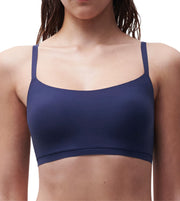 Chantelle bra top soft stretch padded bralette navy blue women