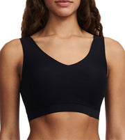 Chantelle bra top soft stretch padded top black women
