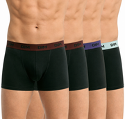 Dim short 4 pack mix and colors black waistband bordeaux / navy blue / blue men