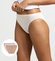 Dim 3-pack briefs Ecodim cotton stretch nude/pink/mother-of-pearl women