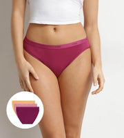 Dim slip 3-pack Ecodim cotton stretch Fruits des Bois women