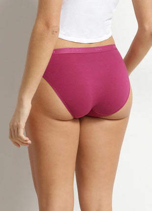 Dim slip lot de 3 Ecodim cotton stretch taupe/rose/gris femmes