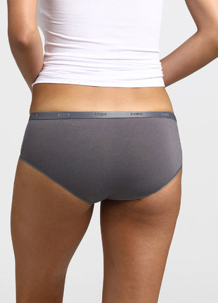 Dim slip lot de 3 Ecodim cotton stretch Bleu Cendré femmes