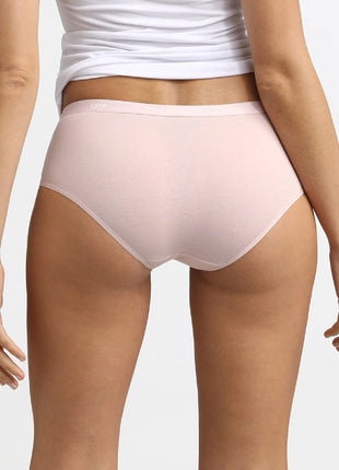 Dim short 3 pack Ecodim cotton stretch boxer skin/pink/mother-of-pearl women