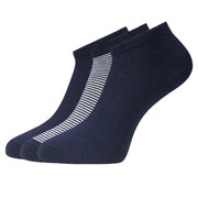 Bamboo Basics soquettes 3 paires knitted sneaker socks marine rayé unisex