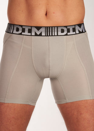Dim short 2 pack 3d flex air long boxers black / grey heren  D01N2-9LU Dim boxer lot de 2 3d flex air long boxers black / grey hommes
