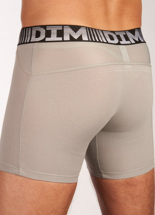 Dim short 2 pack 3d flex air long boxers black / grey heren  D01N2-9LU Dim boxer lot de 2 3d flex air long boxers black / grey hommes
