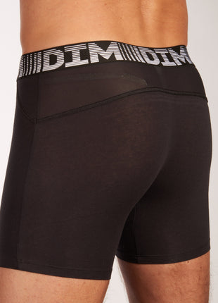 Dim short 2 pack 3d flex air long boxers black / grey heren  D01N2-9LU Dim boxer lot de 2 3d flex air long boxers black / grey hommes
