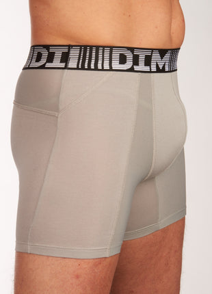Dim short 2 pack 3d flex air long boxers black / grey heren  D01N2-9LU Dim boxer lot de 2 3d flex air long boxers black / grey hommes
