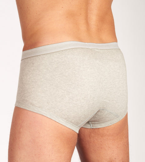 Dulcia slip basic cotton 1-1 rib grey heren 695-0992-grey Dulcia slip basic cotton 1-1 rib grey hommes