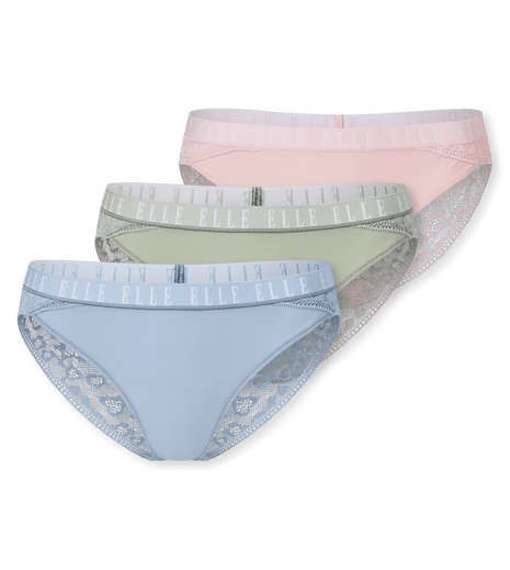 ELLE slip bikini kant pastel dames