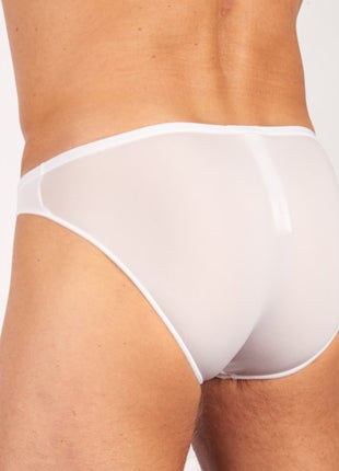 Hom slip plumes micro briefs white heren 404756-0003 Hom slip plumes micro briefs white hommes
