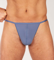 Hom string plumes g-string midblue men