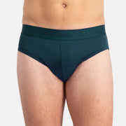 Bamboo Basics slip 3-pack knitted briefs black, deep teal, malachite green men