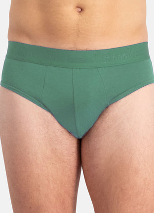 Bamboo Basics slip 3 pack knitted brief black, deep teal, malachite green heren