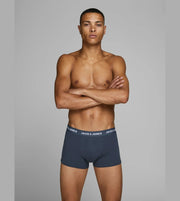 Jack & Jones boxer lot de 3 jacanthony trunks blue hommes