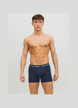 Jack & Jones short 3 pack jacanthony trunks blue heren