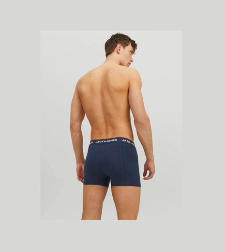 Jack & Jones short 3 pack jacanthony trunks blue heren