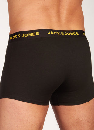 Jack & Jones short 7 pack jacbasic trunks black heren 12165587-3235165 Jack & Jones boxer lot de 7 jacbasic trunks black hommes
