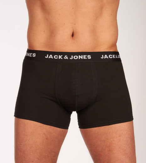 Jack & Jones short 7 pack jacbasic trunks black heren 12165587-3235165 Jack & Jones boxer lot de 7 jacbasic trunks black hommes

