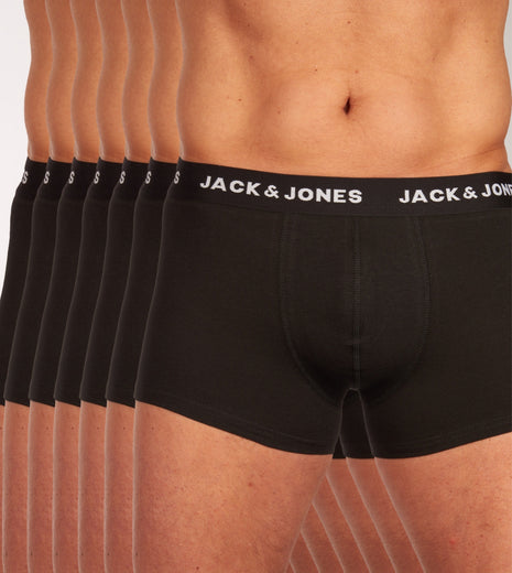Jack & Jones short 7 pack jachuey trunks black heren 12171258-3327169 Jack & Jones boxer lot de 7 jachuey trunks black hommes
