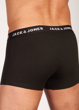Jack & Jones short 7 pack jachuey trunks black heren 12171258-3327169 Jack & Jones boxer lot de 7 jachuey trunks black hommes
