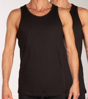 Jack &amp; Jones singlet 2 pack jacbasic tank top black men