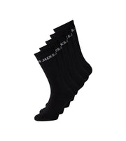 Jack & Jones chaussettes 5 paires jacbasic logo tennis sock black hommes