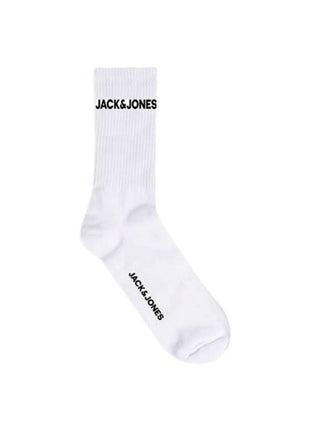 Jack & Jones sokken 5 paar jacbasic logo tennis sock white heren 12179475-3453663 Jack & Jones chaussettes 5 paires jacbasic logo tennis sock white hommes
