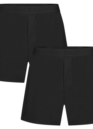 Bamboo Basics short 3 pack knitted boxer shorts grey blue jeans men