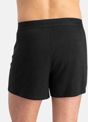 Bamboo Basics short 3 pack knitted boxer shorts grey blue jeans men