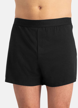 Bamboo Basics short 3 pack knitted boxer shorts grey blue jeans men