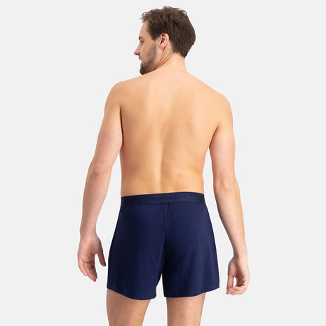 Bamboo Basics loose short 2-pack knitted boxer shorts Navy men