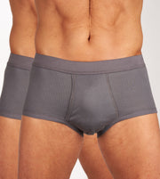 Mango briefs 2 pack 1-1 rib box gray men
