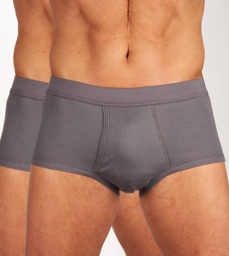 Mango slip 2 pack 1-1 rib box grey heren 685-8400-box grey Mango slip lot de 2 1-1 rib box grey hommes