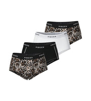 Pieces short 4 pack pclogo lady boxer silver gray ladies