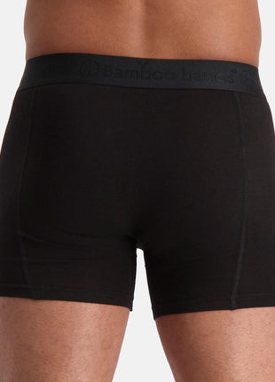 Bamboo Basics short 3 pack boxershorts en tricot noir ton sur ton homme