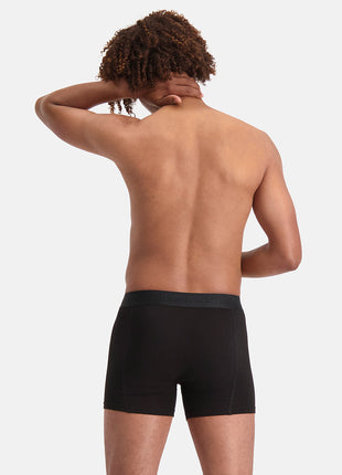 Bamboo Basics short 3 pack boxershorts en tricot noir ton sur ton homme