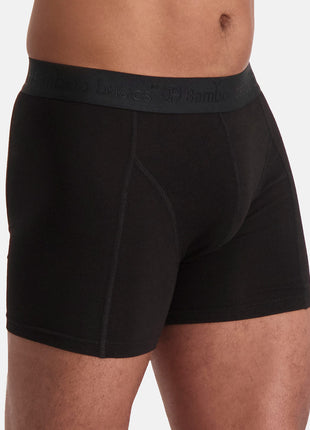 Bamboo Basics short 3 pack boxershorts en tricot noir ton sur ton homme