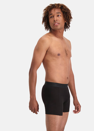 Bamboo Basics short 3 pack boxershorts en tricot noir ton sur ton homme