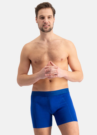 Bamboo Basics short 3 pack knitted boxer shorts grey blue jeans men