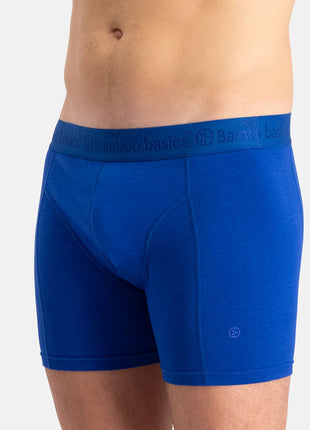 Bamboo Basics short 3 pack knitted boxer shorts grey blue jeans men