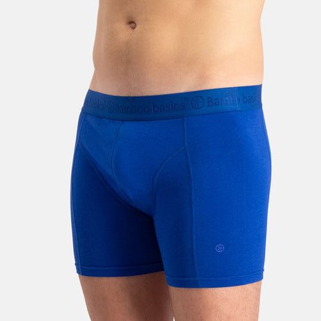Bamboo Basics short 3 pack knitted boxer shorts grey blue jeans men