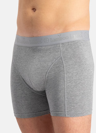 Bamboo Basics short 3 pack knitted boxer shorts grey blue jeans men