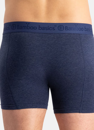 Bamboo Basics short 3 pack knitted boxer shorts grey blue jeans men